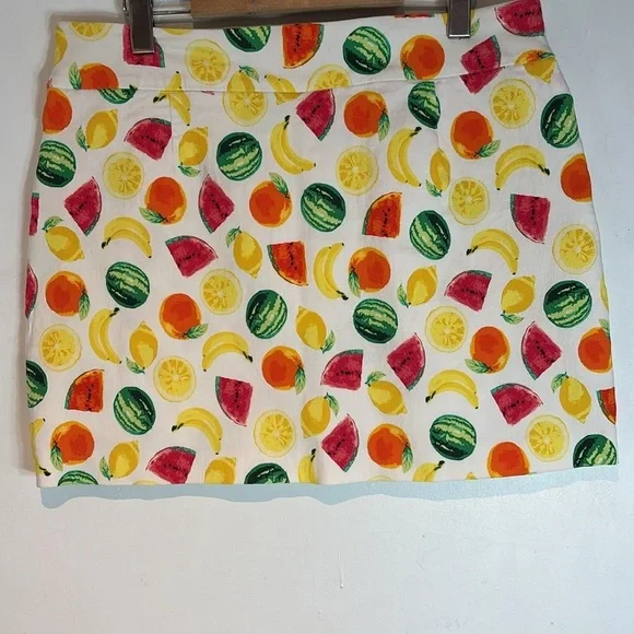 ATTYRE Women's Skort Skirt Fruit Watermelon Banana Lemon Orange size 14 - Picture 4 of 7